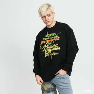 Mikina PLEASURES Faith Crewneck Sweatshirt černá