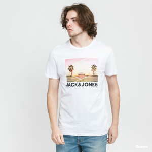 Tričko s krátkým rukávem Jack & Jones JJBILLBOARD TEE SS bílé