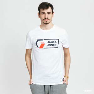 Tričko s krátkým rukávem Jack & Jones JCOLOGAN TEE Crew Neck Noos White