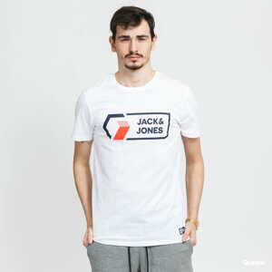 Tričko s krátkým rukávem Jack & Jones JCOLOGAN TEE Crew Neck Noos bílé