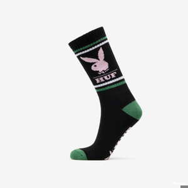 Ponožky HUF X Playboy Rabbit Head Socken černé / růžové / zelené