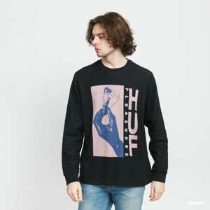 HUF X Pleasures Light Up Jacquard LS černé / růžové