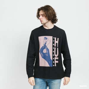 HUF X Pleasures Light Up Jacquard LS Black/ Pink