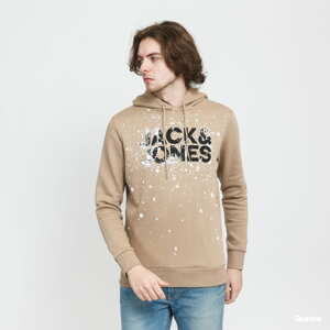 Mikina Jack & Jones JJnew Splash Hoodie Beige