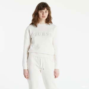 Dámská mikina GUESS Front Logo Sweatshirt Creamy