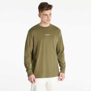 Tričko s krátkým rukávem adidas Originals Long Sleeve Tee olivové
