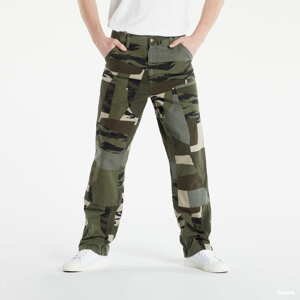Cargo Pants Carhartt WIP Double Knees Pant Camo Mend Stone Washed