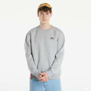 Mikina Alpha Industries Basic Sweater Small Logo šedá