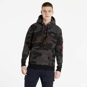 Mikina Alpha Industries Back Print Hoody Camo Black Camo