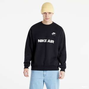 Mikina Nike Air Brushed - Back Fleece Crew černá