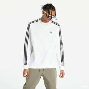 Mikina adidas Originals Classics 3-Stripes Crew bilá