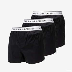 Polo Ralph Lauren Stretch Cotton Slim Fit Trunks 3-Pack Black