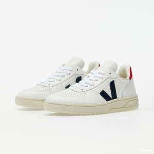 VEJA V-10 Leather White / Nautico / Pekin