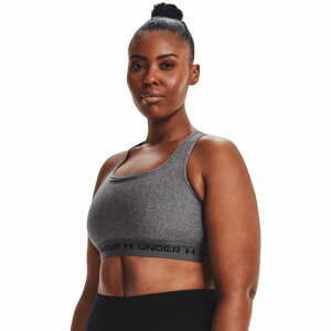 Podprsenka Under Armour Crossback Mid Heather Bra-GRY Grey