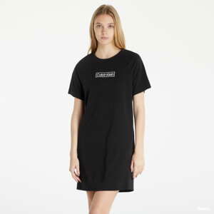 Šaty Calvin Klein Logo Nightdress Black