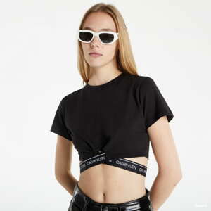 Dámský top Calvin Klein Milano Cropped Tee Black