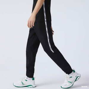 Tepláky LACOSTE Skinny Fleece Joggers černé