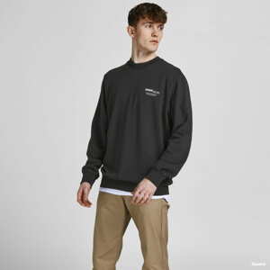 Mikina Jack & Jones Black Logo Crewneck černá