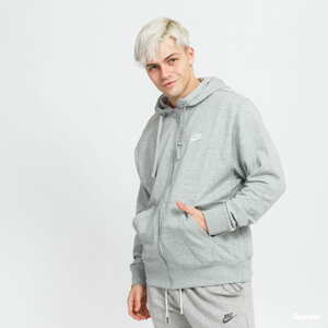 Mikina Nike M NSW Club Hoodie FZ FT Grey