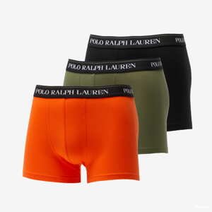Polo Ralph Lauren Stretch Cotton Boxer 3-Pack zelené/černé/oranžové