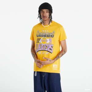 Pánské tričko Mitchell & Ness 3 x Champions Lakers Tee žluté