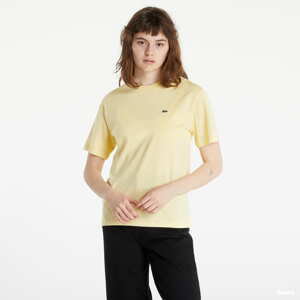 Dámské tričko LACOSTE Crew Neck Premium Yellow