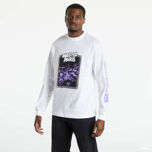 Pánské tričko Wasted Paris Longsleeve Paranoid T-shirt bílé