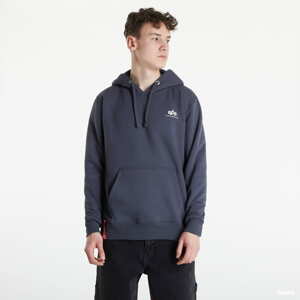 Mikina Alpha Industries Basic Hoody Small Logo šedá