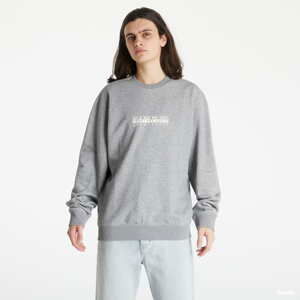 Mikina NAPAPIJRI Box Logo Crewneck Šedivá