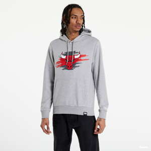 Mikina New Era NBA Tear Logo Grey Hoodie Chicago Bulls šedá