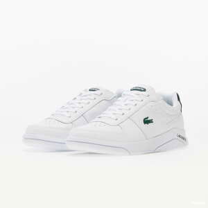 LACOSTE Game Advance Leather Trainers White/DK Green