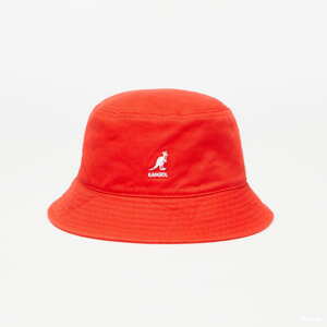 Klobouk KANGOL Washed Bucket červený