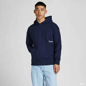 Mikina Jack & Jones Jorworldwide Sweat Hood LN navy