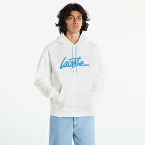 LACOSTE Live Unisex Loose Fit Hoodie bílá