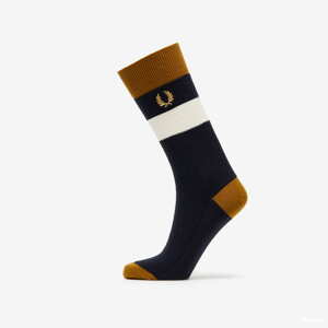 Ponožky FRED PERRY Waffle Stripe Sock černé