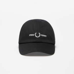 Kšiltovka FRED PERRY Branded Twill Cap černá