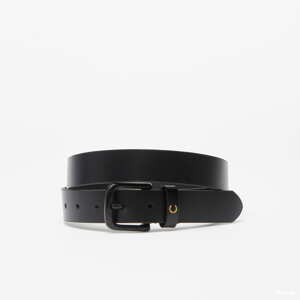 FRED PERRY Leather Belt černý