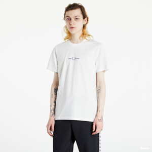 Pánské tričko FRED PERRY Embroidered Tee bílé