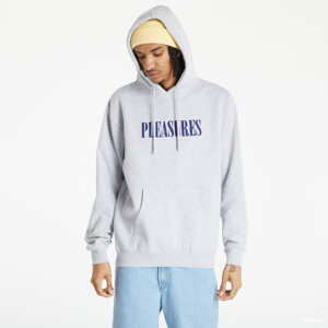 Mikina PLEASURES Tickle Logo Hoody Heather šedá