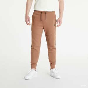 Kalhoty Nike Sportswear Tech Fleece hnědé