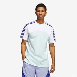 Pánské tričko adidas Originals Blocked 3 Stripes T-Shirt tyrkysové