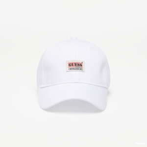 Kšiltovka GUESS Front Logo Baseball Cap White