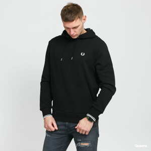 Mikina FRED PERRY Tipped Hooded Sweatshirt černá