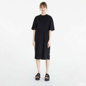 Šaty Urban Classics Ladies Organic Long Oversized Tee Dress Black