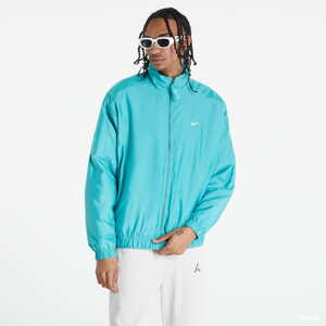 Bomber bunda Nike Solo Swoosh Satin Bomber Jacket tyrkysová