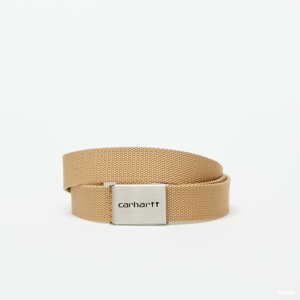 Pásek Carhartt WIP Clip Belt Chrome hnědá