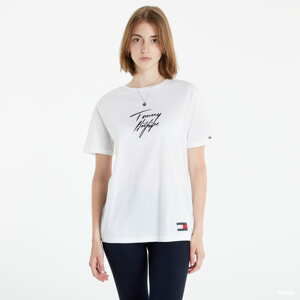 Dámské tričko Tommy Hilfiger CN SS Tee Logo bílé