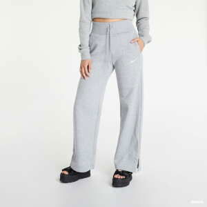 Tepláky Nike NSW Phoenix Fleece Women's High-Rise Wide-Leg Pants Dk Grey Heather/ Sail