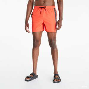 Pánské koupací šortky Calvin Klein Medium Drawstring Swim Shorts  CK One Orange