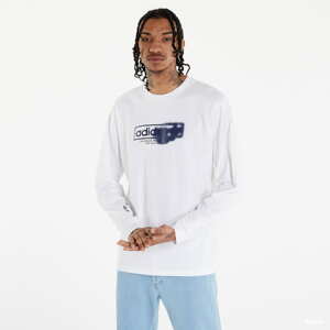 adidas Originals Washed Out 4.0 Logo Long Sleeve T-Shirt White